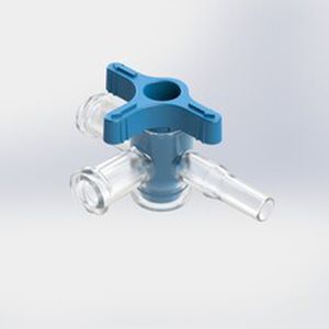 Connettore per perfusione con rubinetto - 460092b - Elcam Medical Italy - a T / LUER®-lock