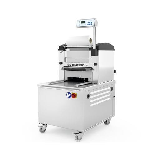 Termosigillatrice per vaschette semiautomatica - T 200 - MULTIVAC - per l'industria farmaceutica / con rotelle