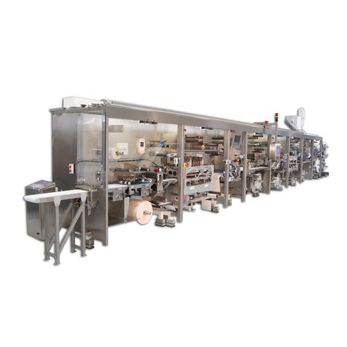 Sistema di confezionamento automatico - MDC300 Advanced - OPTIMA - orizzontale / a pavimento / per compresse di garza