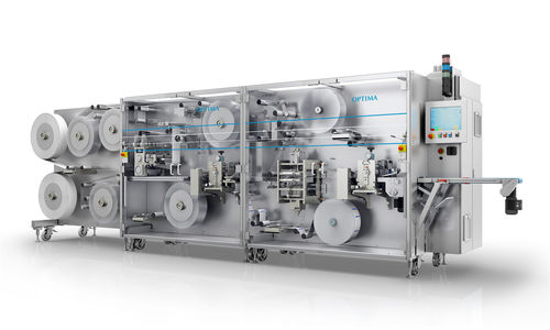 Sistema di confezionamento automatico - MDC150 - OPTIMA - a pavimento / per compresse di garza / per l'industria farmaceutica