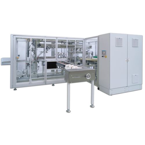 Macchina per imballaggi automatica - OPTIMA DS1 - OPTIMA - semiautomatica / a pavimento / di trasportatore