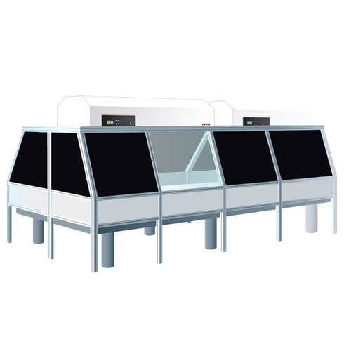 Recinzione per sistema di marcatura laser - Spetec - da terra / a flusso laminare / in alluminio