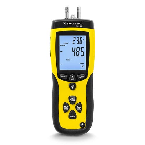 Anemometro a tubi di Pitot - TA400 - Trotec GmbH - di pressione dinamica / per l'industria farmaceutica