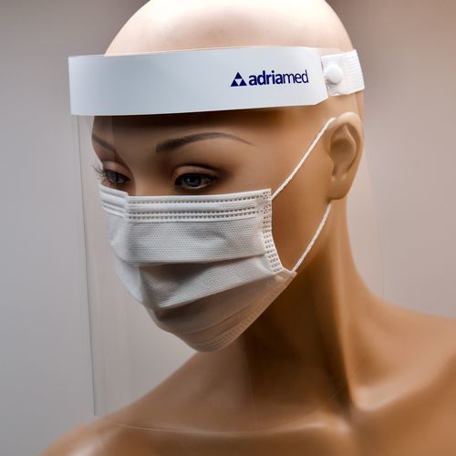Schermo facciale a pieno facciale - Adriamed Srl - per adulti / unisex / monouso