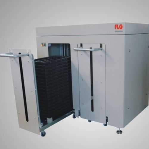 Pallettizzatore per movimentazione - VARIO Line - FLG Automation AG - automatico / per vaschette / per l'industria farmaceutica