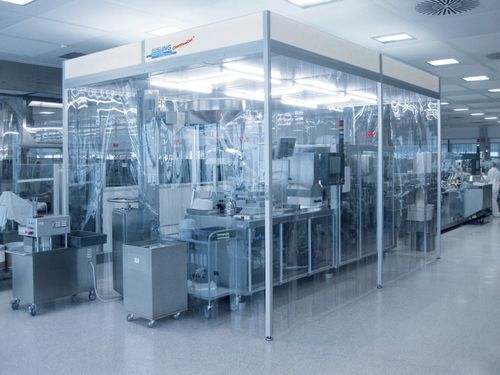 Camera bianca per l'industria farmaceutica - CleanFlowCell® 3000.4.365 - SCHILLING ENGINEERING - modulare / integrato / classe D