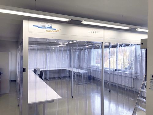 Camera bianca per il settore medico - CleanFlowCell® F15 - SCHILLING ENGINEERING - modulare / integrato / softwall