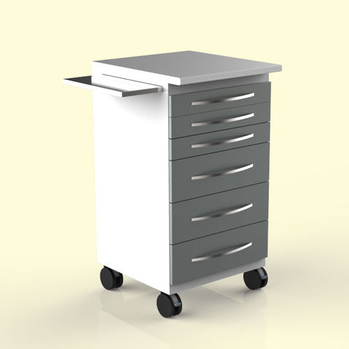 Armadio contenitore - Mc04  - FXMEDICA - per clinica odontoiatrica / con rotelle