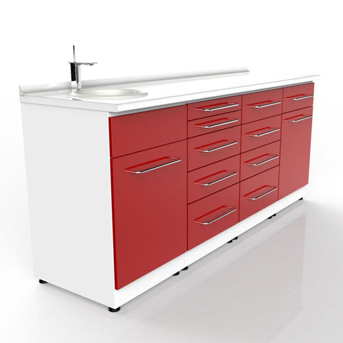 Armadio contenitore - Fc02  - FXMEDICA - per clinica odontoiatrica / con cassetti / a flusso laminare