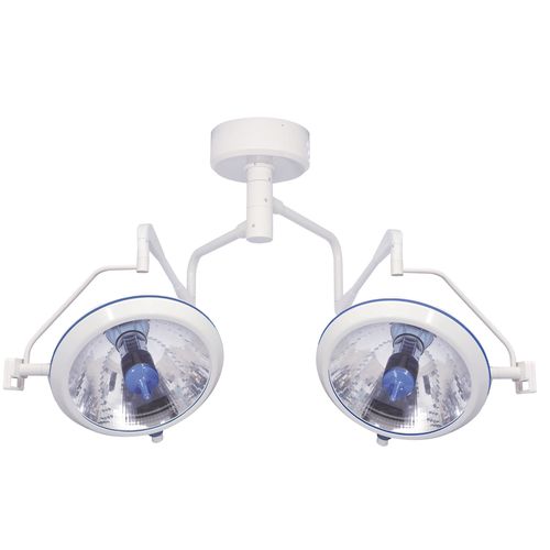 Lampada scialitica a soffitto - S500D - Ningbo Techart Medical Equipment - alogena / 2 bracci / 95
