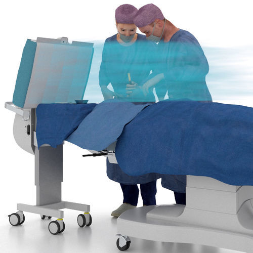 Modulo a flusso laminare per iniezione intravitreale - Operio  - Normeditec - su carrello