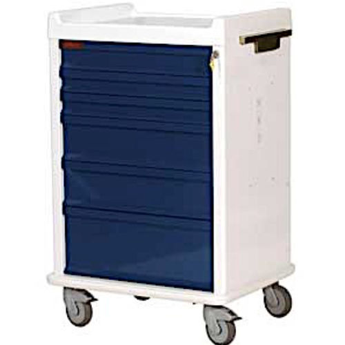 Carrello per anestesia - MC-102 - MRIMED - per uso generale / 6 cassetti / mobile