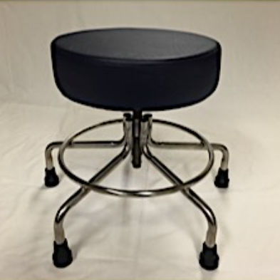 Sgabello per struttura sanitaria - DC-100 - MRIMED - in acciaio inossidabile / nero / amagnetico