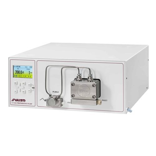 Pompa per cromatografia HPLC - S 1525 - Sykam - in fase liquida di preparazione / quaternaria
