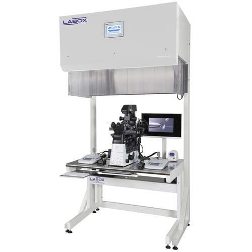 Workstation da laboratorio interamente automatizzato - FBB R 12 IVF - LABOX - da terra / a flusso laminare
