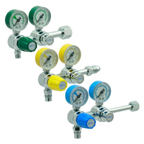 Regolatore di pressione per gas medicali - VE010, VE020, VE030 - Unitec Hospitalar - a doppio stadio / portata regolabile