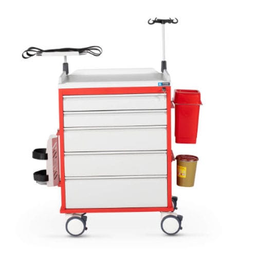 Carrello ospedaliero - EMC 01 - SCHRODER HEALTH PROJECTS - di emergenza / per dispositivi medici / per strumenti
