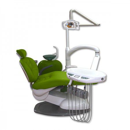 Riunito odontoiatrico con poltrona idraulica - QL-A - Hannox International - con monitor / con portastrumenti / con illuminazione