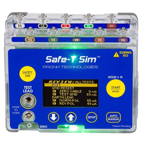 Tester di sicurezza elettrica - Safe-T Sim® - Pronk Technologies - di controllo / per dispositivi medici / portatile