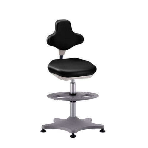 Sedia da laboratorio - Labster 9101 - Bimos - con rotelle / ad altezza regolabile