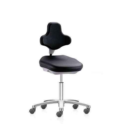 Sedia da laboratorio - ESD Labster 9103E - Bimos - con rotelle / con schienale alto / ad altezza regolabile