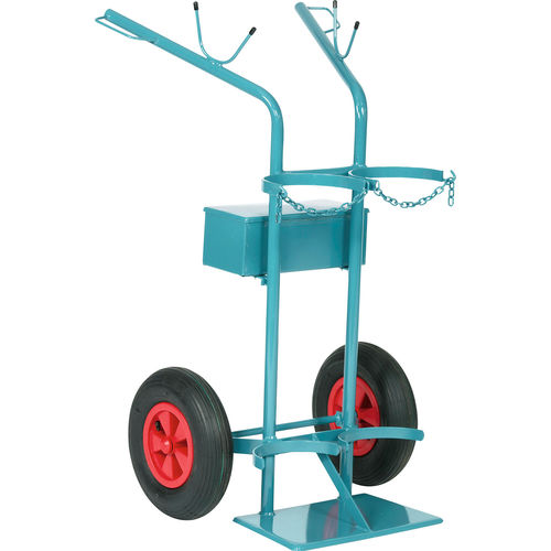 Carrello medico - 7.00.630  - Düperthal Sicherheitstechnik GmbH & Co. KG - portabombole di gas / di trasporto / 2 bombole