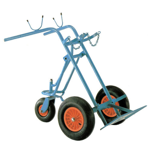 Carrello medico - 7.01.030  - Düperthal Sicherheitstechnik GmbH & Co. KG - portabombole di gas / di trasporto / 2 bombole