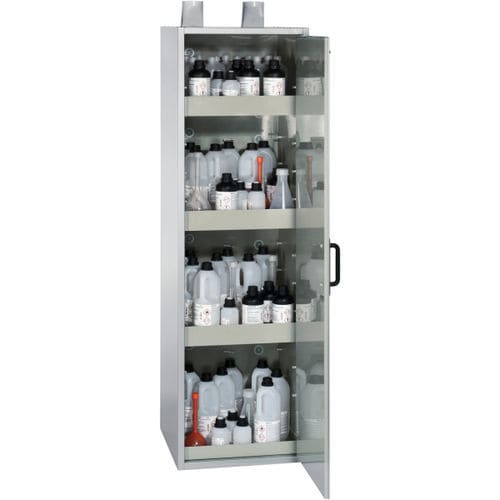 Armadio per prodotti chimici - ACID line pure - Düperthal Sicherheitstechnik GmbH & Co. KG - per ospedale / con ripiano / 1 porta