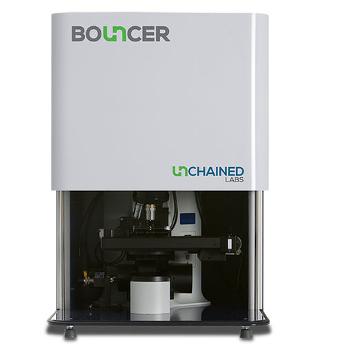 Analizzatore da laboratorio - Bouncer - Unchained Labs - di spessore / per l'industria farmaceutica / da banco