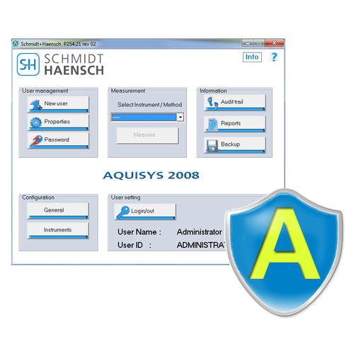 Software di misura - Aquisys  - SCHMIDT + HAENSCH - di gestione / di controllo dei dispositivi / da laboratorio