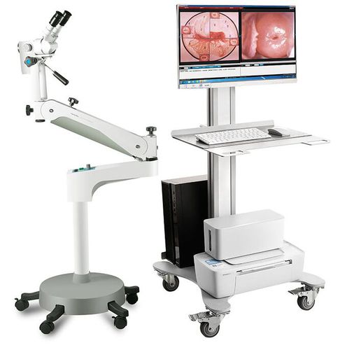 Videocolposcopio - KN-2200B - Kernel Medical Equipment Co., Ltd - binoculare / su carrello