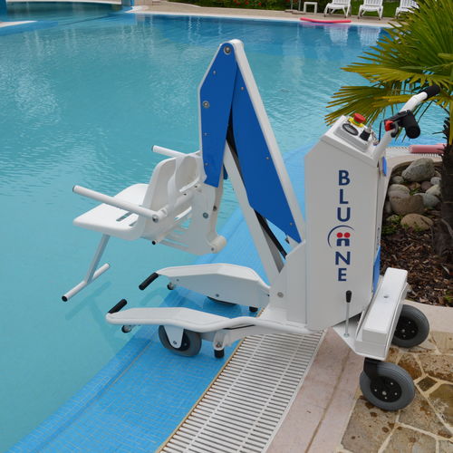 Sollevapersone a batteria - BluOne  - DiGi Project - con rotelle / per piscina / elevatrice