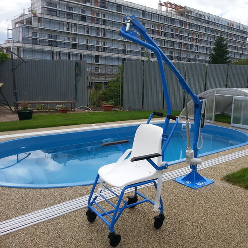 Sollevapersone elettrico - F145 - DiGi Project - con rotelle / per piscina / elevatrice