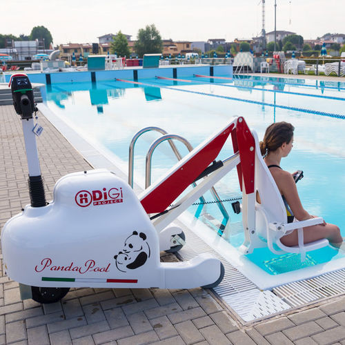 Sollevapersone a batteria - PandaPool - DiGi Project - con rotelle / per piscina / elevatrice