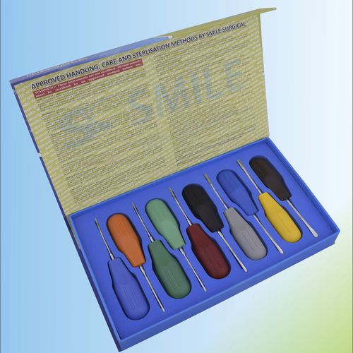Kit di periotomi curvo - SSI 786-4531 - Smile Surgical Ireland Limited - dritto / in acciaio inossidabile