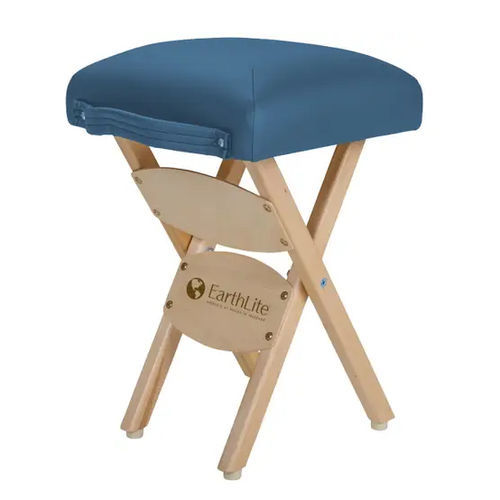 Sgabello per struttura sanitaria - Earthlite Medical - a forma di sella / nero / blu