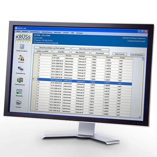 Software di monitoraggio - KrüssLab  - A. KRÜSS Optronic GmbH - di gestione / di controllo qualità / di controllo dei dispositivi