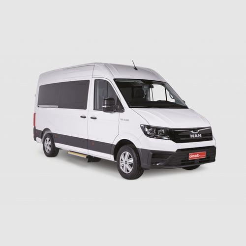 Veicolo per disabili furgone - MAN TGE  - Olmedo Special Vehicles - entrata posteriore