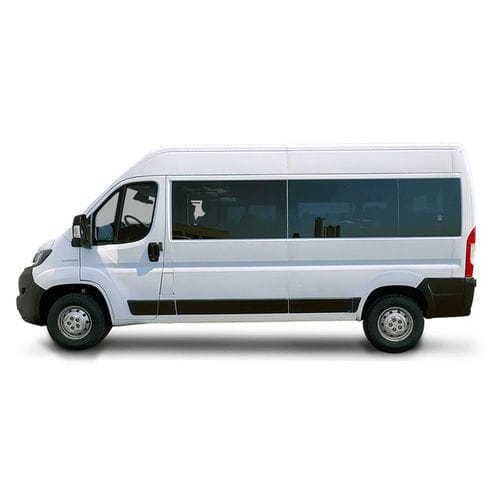 Veicolo per disabili autobus - Fiat Ducato long wheelbase - Olmedo Special Vehicles - entrata posteriore