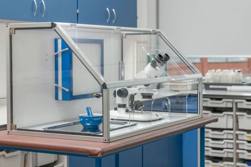 Banco pulito per aspirazione chimica - WAYSAFE SA1000 - Solotec Scientific - di pesatura / per microscopia / per materiali pericolosi
