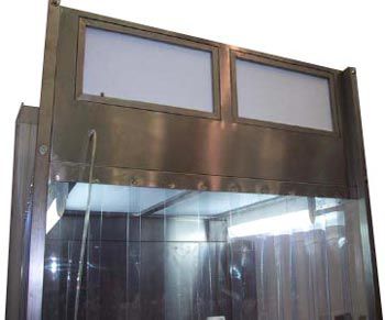 Cabina di campionamento - Lesatec - per pesatura di polvere / per manipolazione di polveri / walk-in