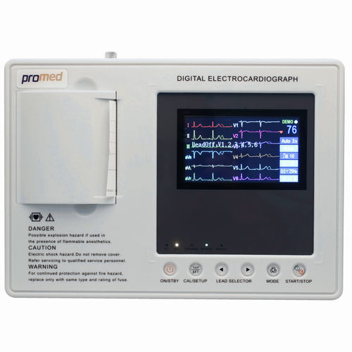 Elettrocardiografo da riposo - ECG-103A - Promed Technology - 3 canali / digitale / con stampante