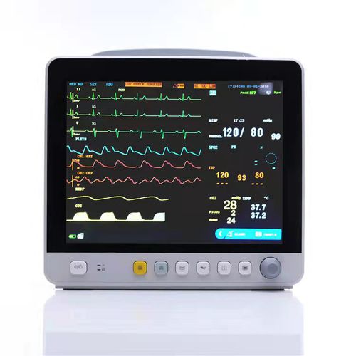 Monitor portatile per paziente - PM-12 Plus - Promed Technology - su carrello / ECG / RESP