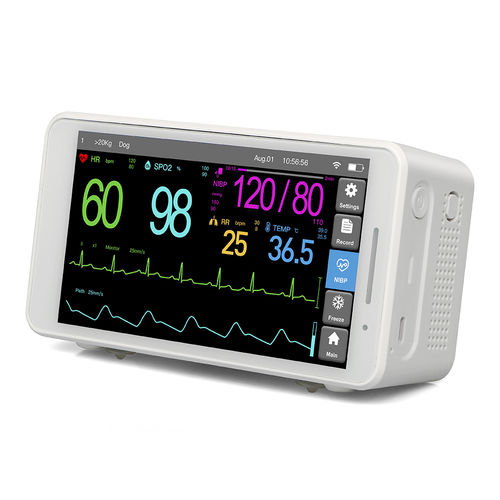 Monitor di segni vitali portatile - PM-5 Plus - Promed Technology - ECG / TEMP / per controllo di pressione arteriosa