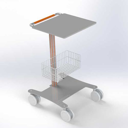 Asta portamonitor con rotelle - SP 02 2100 - Çağdaş Medical