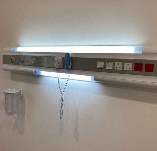 Trave testaletto a muro - HB 00 000 series - Çağdaş Medical - orizzontale / per reparto di terapia intensiva / per camera di degenza