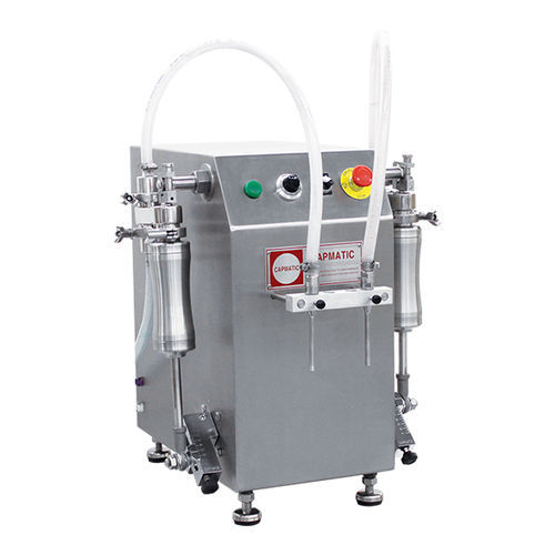 Macchina di riempimento semiautomatica - CF - Capmatic - a pistone / a pavimento / di liquidi