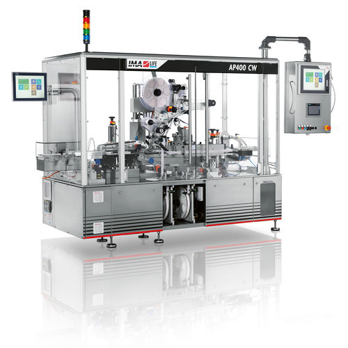 Etichettatrice per cartoni - SENSITIVE AP400 CW - IMA Pharma - per l'industria farmaceutica / lineare / servocomandata
