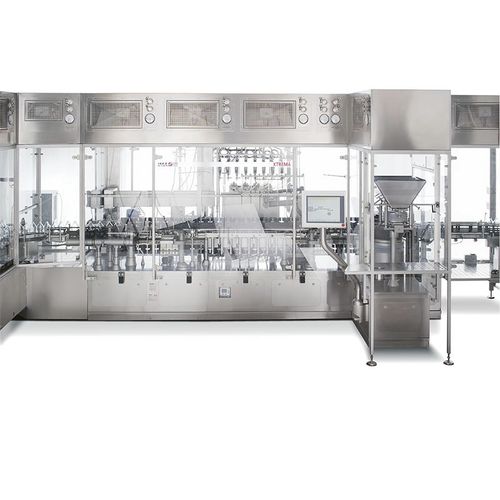 Sistema di riempimento e di sigillatura per flacone - XTREMA LV - IMA Pharma - per l'industria farmaceutica / continuo / a moto intermittente