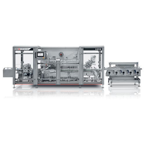Sistema di confezionamento interamente automatico - R-201 ND - IMA Pharma - controllato da computer / flow-pack / orizzontale